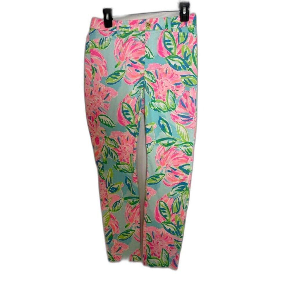 Lilly Pulitzer Kelly High Rise Skinny Ankle Pants Women's Size 2 Totally Blossom - Picture 10 of 11